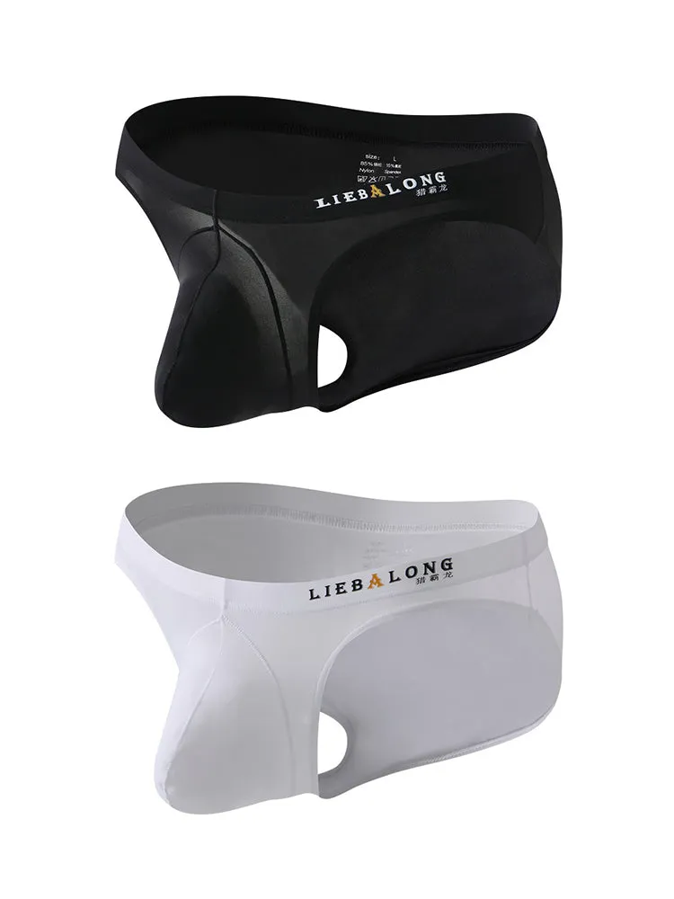 2 Pack Men's Contoured Pouch Lightweight Briefs