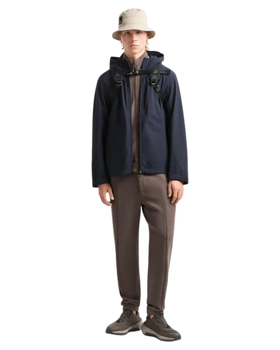 Blouson con Cappuccio in Nylon Water Repellent