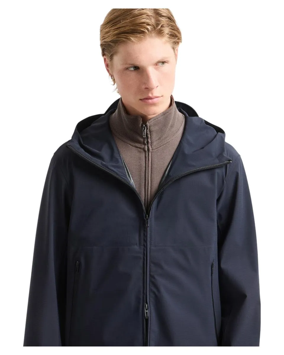 Blouson con Cappuccio in Nylon Water Repellent