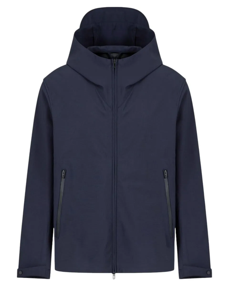 Blouson con Cappuccio in Nylon Water Repellent