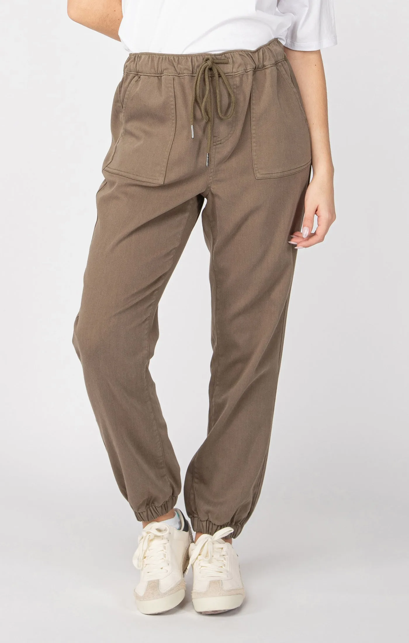 *SALE* Dex Knit Denim Jogger - Army Green