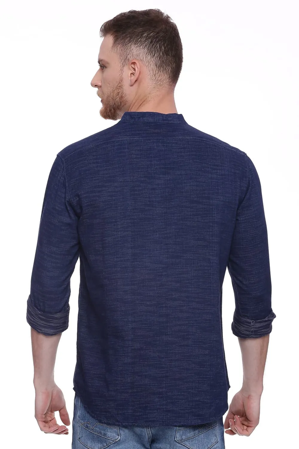 Slim Fit Indigo Dobby Shirt